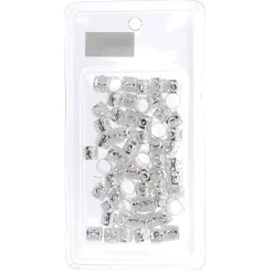 Anneaux bijoux cheveux argenté petit modèle