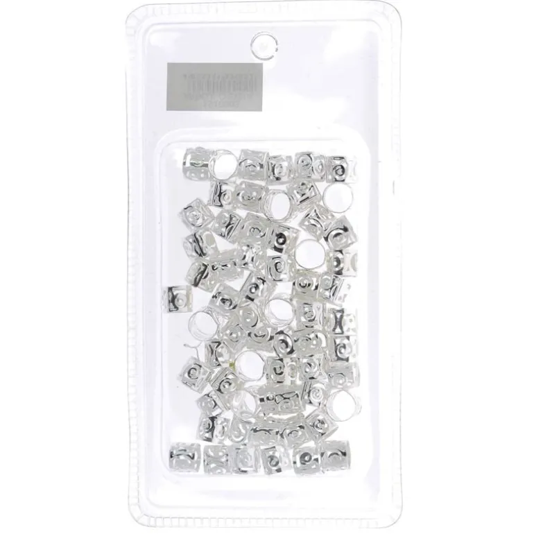 Anneaux bijoux cheveux argenté petit modèle