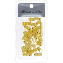 Anneaux bijoux cheveux doré petit modèle