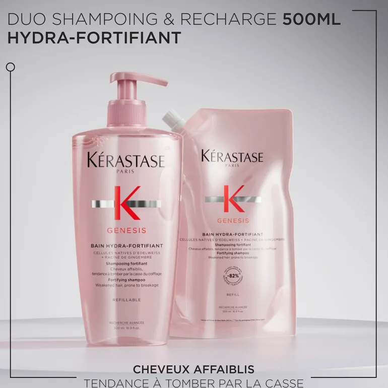 Bain hydra-fortifiant Genesis recharge 500 ml
