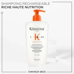 Bain satin riche Nutritive 500 ml rechargeable