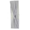 Bandeau tissu noeud Gris