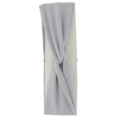 Bandeau tissu noeud Gris