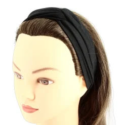 Bandeau tissu noeud Noir