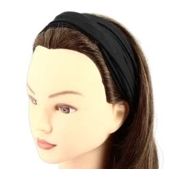Bandeau tissu noeud Noir