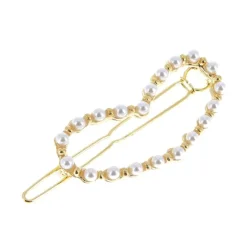 Barrette or et perle