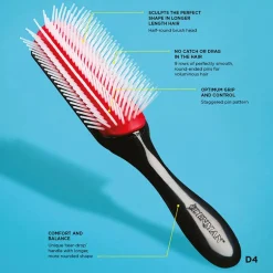 Brosse démêlante D4 rose