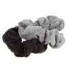 Chouchou tissus noir et gris