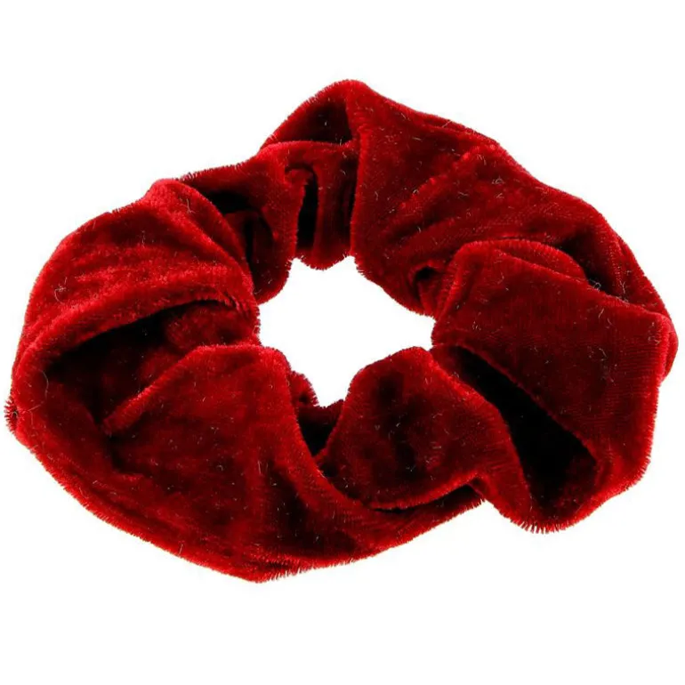 Chouchou velours rouge