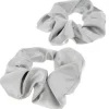 Chouchous satinés x 2 argent