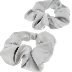 Chouchous satinés x 2 argent