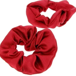 Chouchous satinés x 2 rouge
