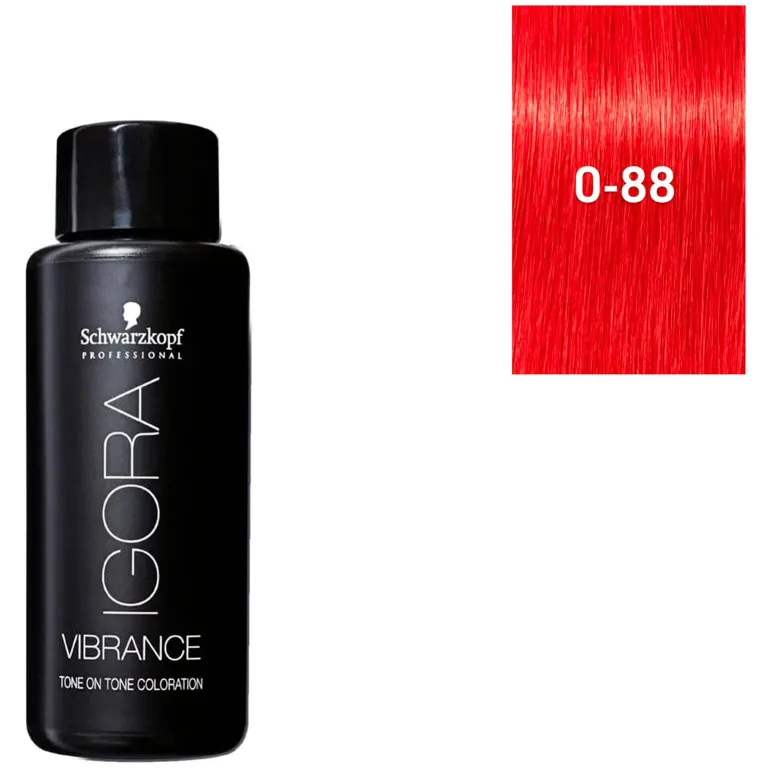 Coloration demi-permanente Igora Vibrance 0-88 booster rouge
