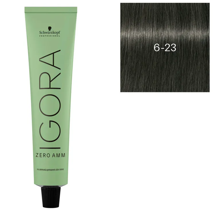 Coloration Igora Zero Amm 6-23 blond foncé irisé mat