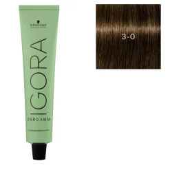 Coloration Igora Zero Amm 3-0 châtain foncé naturel