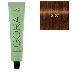Coloration Igora Zero Amm 5-67 châtain clair chocolat cuivré