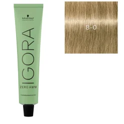 Coloration Igora Zero Amm 8-0 blond clair naturel