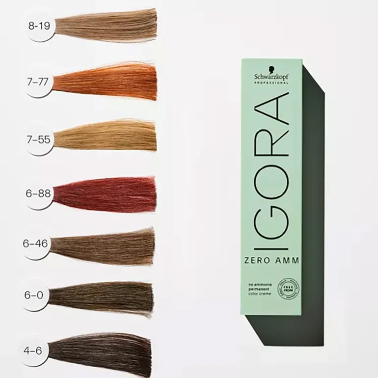 Coloration Igora Zero Amm 6-46 blond foncé beige chocolat