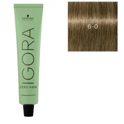 Coloration Igora Zero Amm 6-0 blond foncé naturel