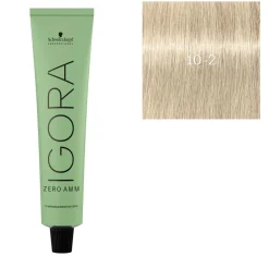 Coloration Igora Zero Amm 10-2 blond très très clair irisé
