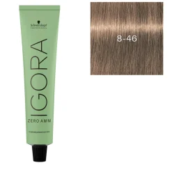 Coloration Igora Zero Amm 8-46 blond clair beige marron