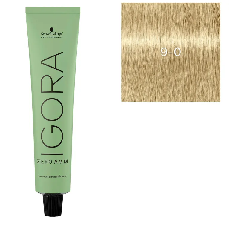 Coloration Igora Zero Amm 9-0 blond très clair naturel