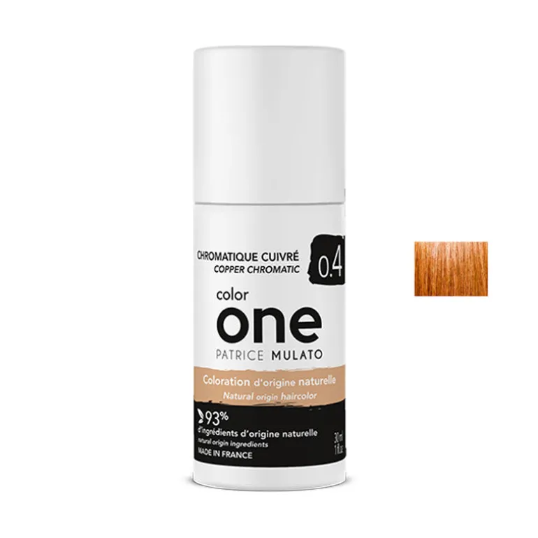 Coloration naturelle Color One Chromatique 30 ml 0.4 cuivré