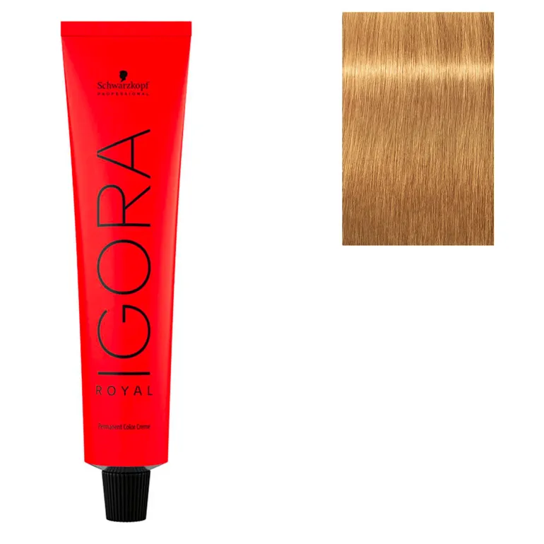 Coloration permanente Igora Royal 9-55 blond très clair doré extra