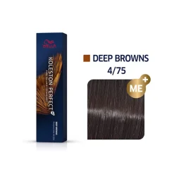 Coloration permanente Koleston Perfect Me+ 4/75 châtain marron acajou