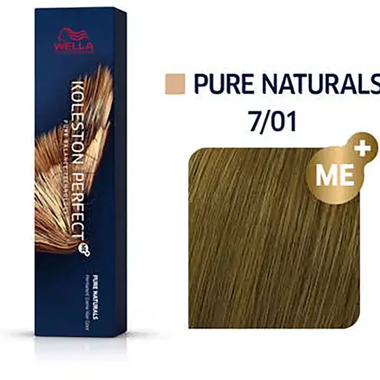 Coloration permanente Koleston Perfect Me+ 7/01 blond naturel cendré