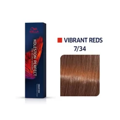 Coloration permanente Koleston Perfect Me+ 7/34 blond doré cuivré