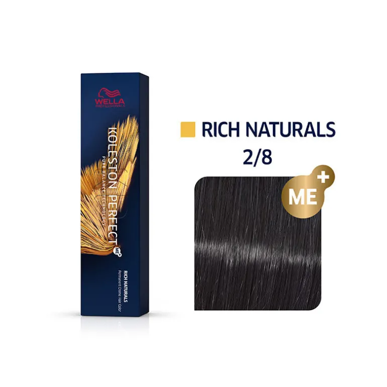 Coloration permanente Koleston Perfect Me+ 2/8 noir bleuté