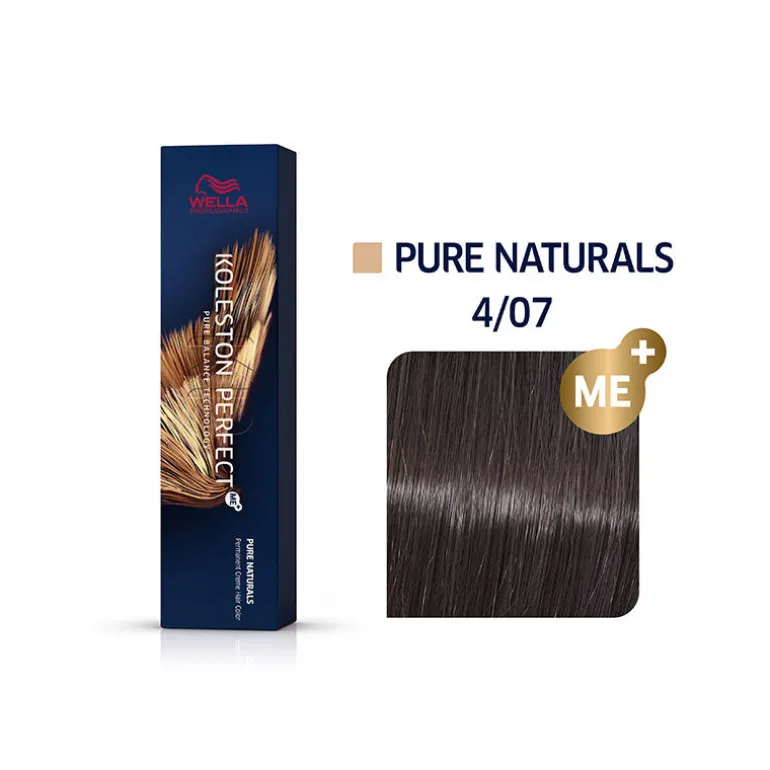 Coloration permanente Koleston Perfect Me+ 4/07 châtain naturel marron