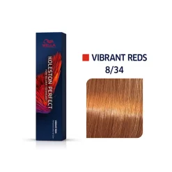 Coloration permanente Koleston Perfect Me+ 8/34 blond clair doré cuivré