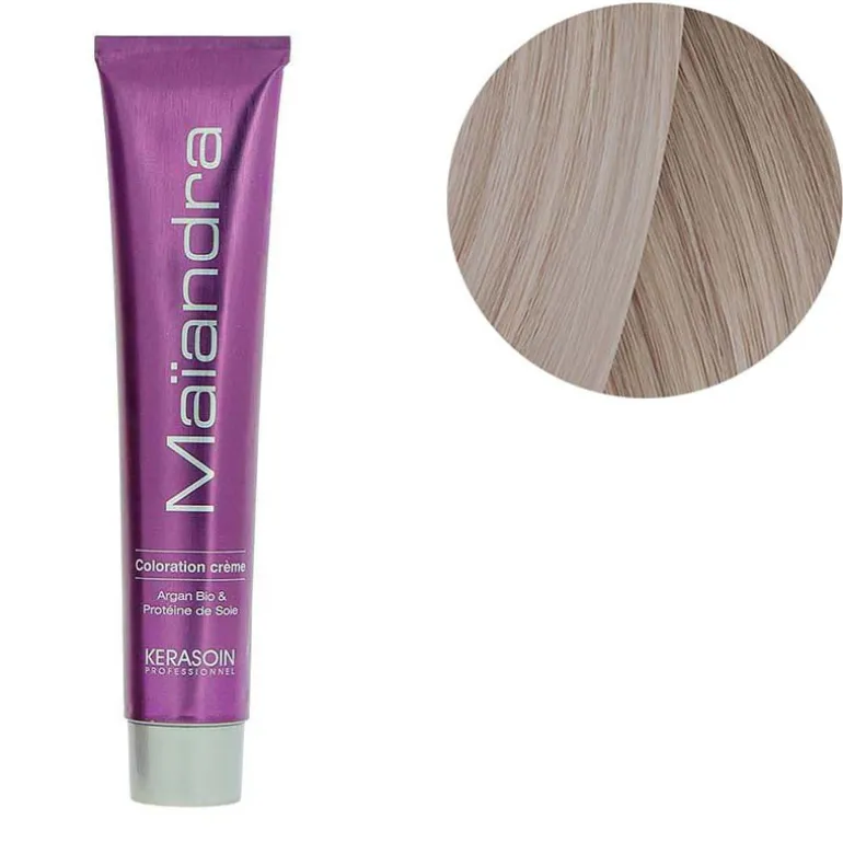 Coloration permanente Maïandra 12.81 super éclaircissant très blond perlé cendré
