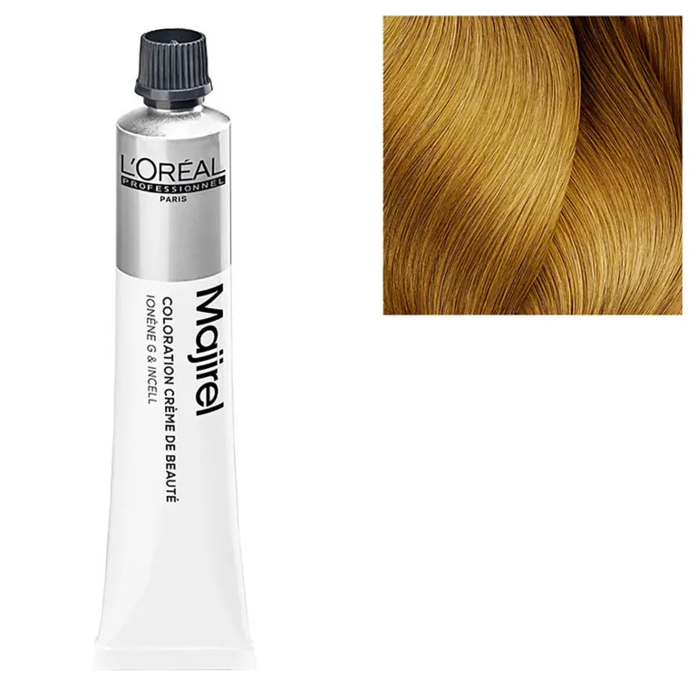 Coloration permanente Majirel 8.30 blond clair doré intense