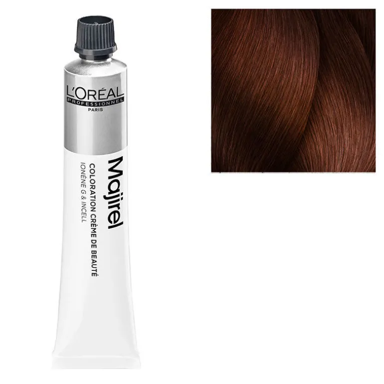 Coloration permanente Majirel 6.53 blond foncé acajou doré
