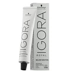 Coloration pour cheveux blancs et gris Igora Royal Silver White gris anthracite