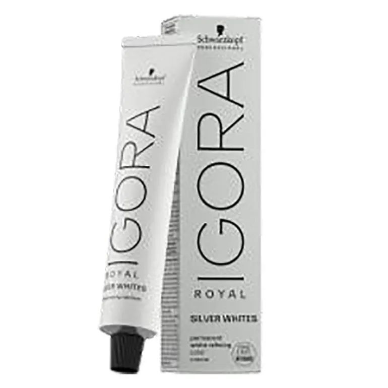 Coloration pour cheveux blancs et gris Igora Royal Silver White argent