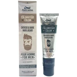 Coloration pour homme cheveux & barbe 7.1 blond clair cendré