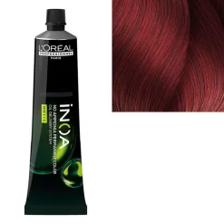 Coloration sans ammoniaque Inoa 6.66 blond foncé rouge profond carmilane