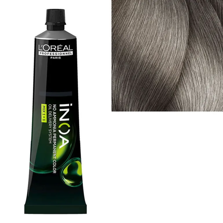 Coloration sans ammoniaque Inoa 8.1 blond clair cendré