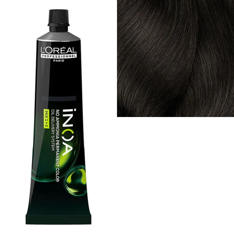 Coloration sans ammoniaque Inoa 4.3 châtain doré