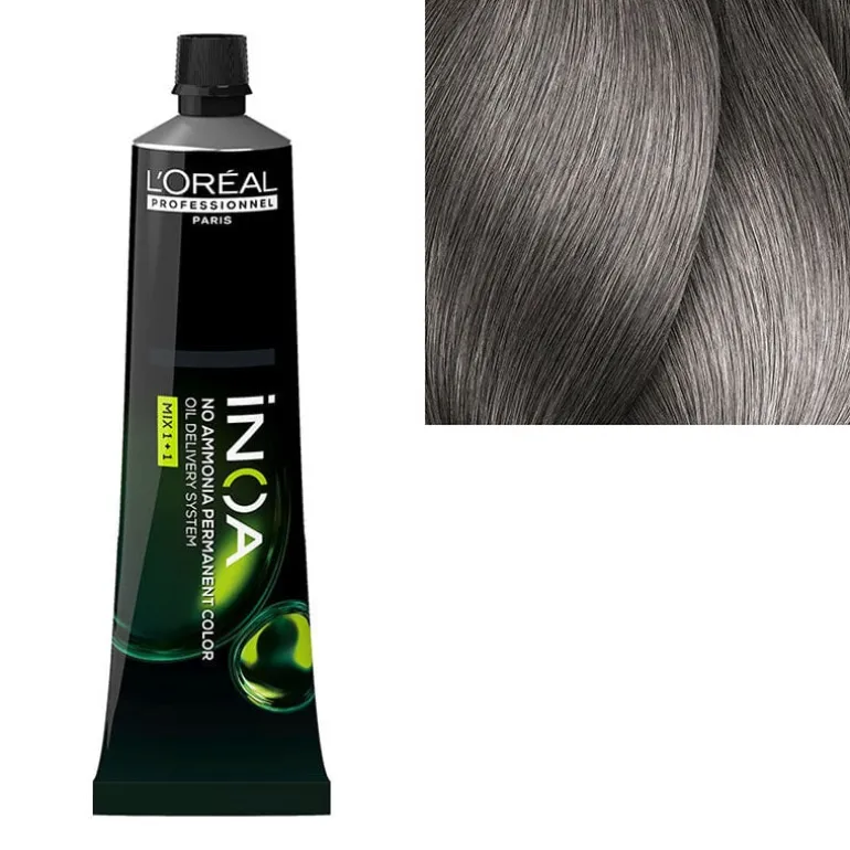 Coloration sans ammoniaque Inoa 8.11 blond clair cendré profond