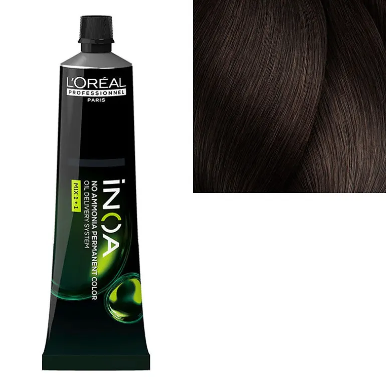 Coloration sans ammoniaque Inoa 5.8 châtain clair mocca