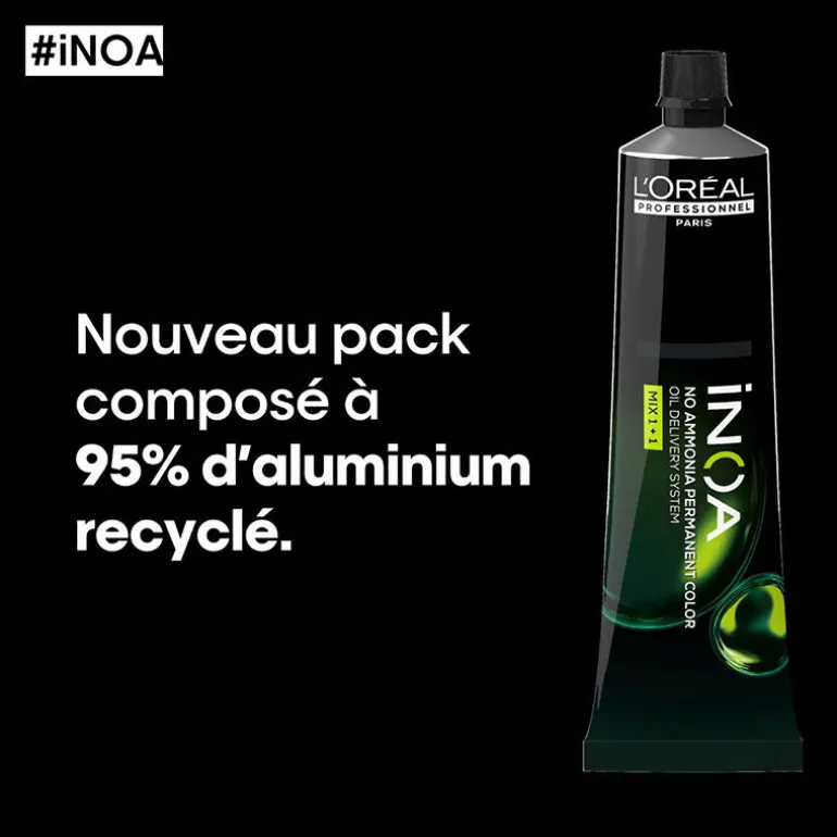 Coloration sans ammoniaque Inoa 5.26 châtain clair irisé rouge