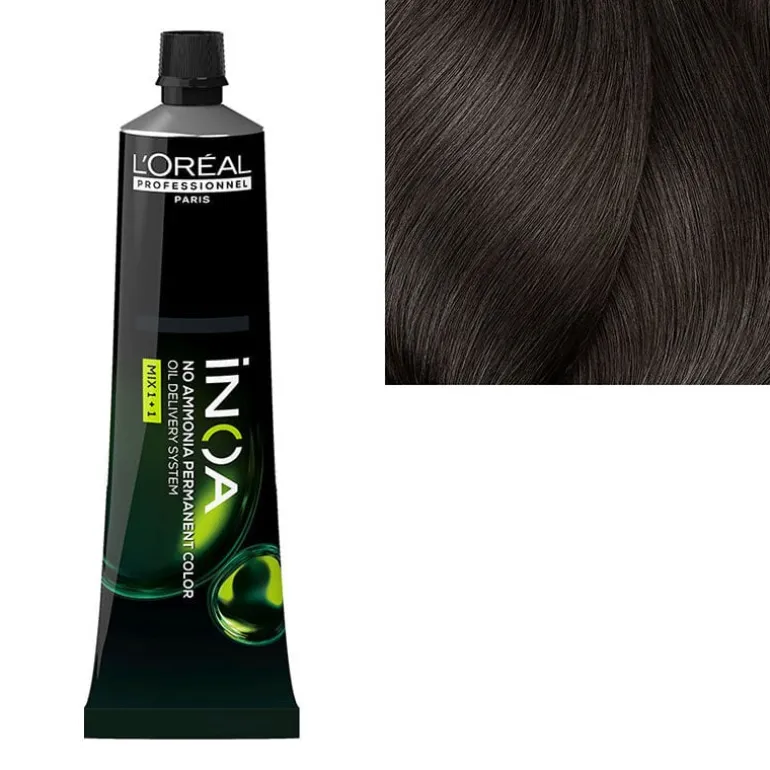Coloration sans ammoniaque Inoa 5 châtain clair fondamentale