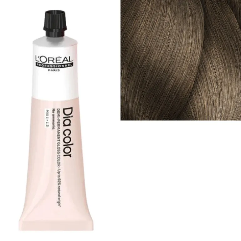 Coloration ton sur ton Dia Color 7.32 blond doré irisé