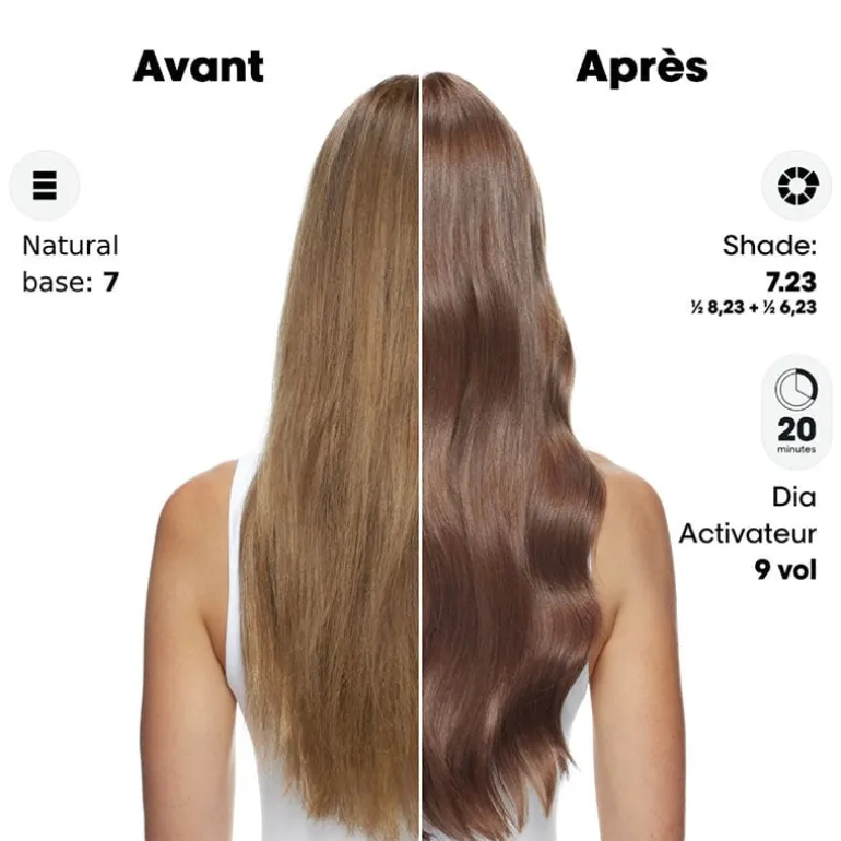 Coloration ton sur ton Dia Color 4.20 châtain violine intense