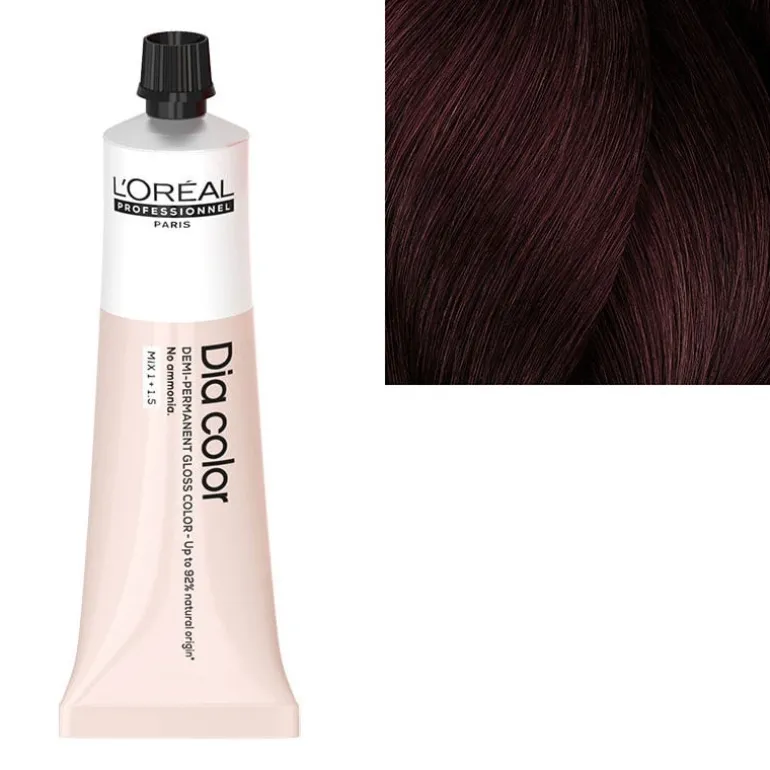 Coloration ton sur ton Dia Color 4.62 châtain rouge irisé